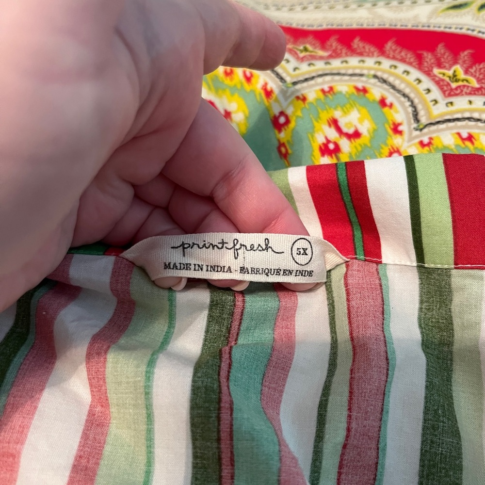 Printfresh Candy Cane Long Sleep Set Pajamas - Pe… - image 4